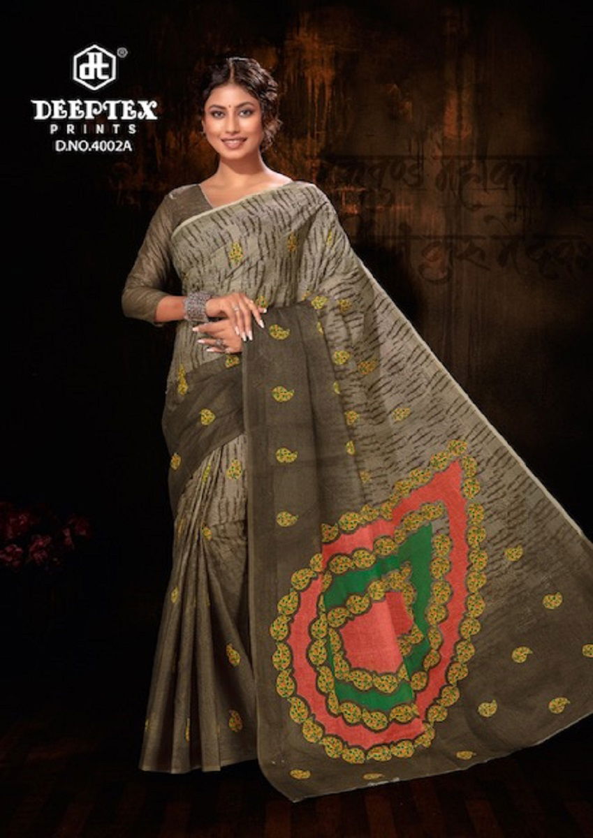 Deeptex Mother Queen 4 Printed Sarees Catalog
